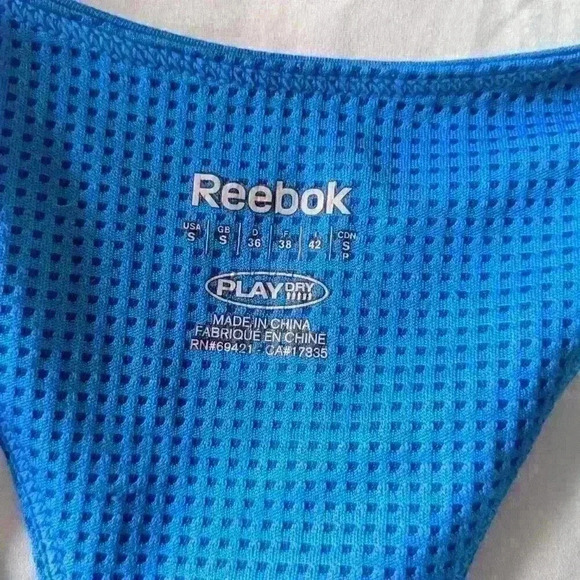Reebok, play dry, sports bra, blue, size small - Picture 5 of 7